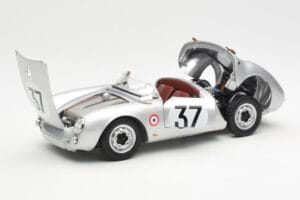 Porsche 550 RS Spyder #37 H. Polensky / R. von Frankenberg 24 Hours of Le Mans 1955 Schuco 1:18 450033400 Métal Moulé — image 2 sur 8