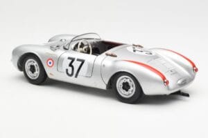 Porsche 550 RS Spyder #37 H. Polensky / R. von Frankenberg 24 Hours of Le Mans 1955 Schuco 1:18 450033400 Métal Moulé — image 7 sur 8