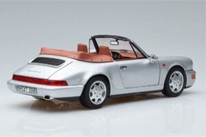 Porsche 911 964 Carrera 2 Cabriolet Argent Norev 1:18 187330 Métal Moulé — image 3 sur 7