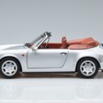 Porsche 911 964 Carrera 2 Cabriolet Argent Norev 1:18 187330 Métal Moulé - image 4 of 7
