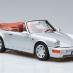 Porsche 911 964 Carrera 2 Cabriolet Argent Norev 1:18 187330 Métal Moulé - image 5 of 7