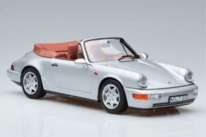 Porsche 911 964 Carrera 2 Cabriolet Argent Norev 1:18 187330 Métal Moulé — image 5 sur 7