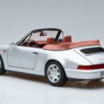 Porsche 911 964 Carrera 2 Cabriolet Argent Norev 1:18 187330 Métal Moulé - image 6 of 7