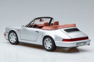 Porsche 911 964 Carrera 2 Cabriolet Argent Norev 1:18 187330 Métal Moulé — image 6 sur 7