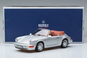 Porsche 911 964 Carrera 2 Cabriolet Argent Norev 1:18 187330 Métal Moulé — image 7 sur 7