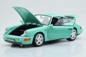 Porsche 911 964 Carrera 2 Mint Vert Norev 1:18 187327 Métal Moulé — image 2 sur 8