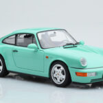 Porsche 911 964 Carrera 2 Mint Vert Norev 1:18 - image 6 of 8