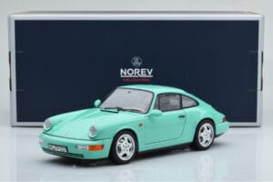 Porsche 911 964 Carrera 2 Mint Vert Norev 1:18 187327 Métal Moulé — image 8 sur 8