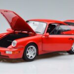 Porsche 911 964 Carrera 2 Rouge Norev 1:18 187320 Métal Moulé - image 2 of 7