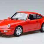Porsche 911 964 Carrera 2 Rouge Norev 1:18 187320 Métal Moulé