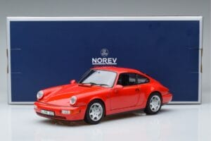 Porsche 911 964 Carrera 2 Rouge Norev 1:18 187320 Métal Moulé — image 7 sur 7