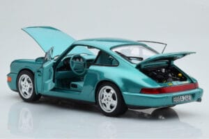 Porsche 911 964 Carrera 2 Wimbledon Vert Norev 1:18 187329 Métal Moulé — image 3 sur 8