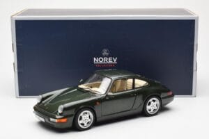 Porsche 911 964 Carrera 4 Vert Métallique Asia Exclusive Norev 1:18 187326 Métal Moulé — image 8 sur 8