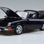 Porsche 911 964 Carrera 4 Targa Bleu Norev 1:18 187340 Métal Moulé - image 2 of 8