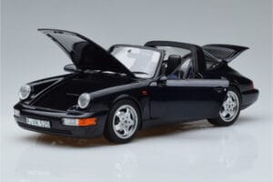 Porsche 911 964 Carrera 4 Targa Bleu Norev 1:18 187340 Métal Moulé — image 2 sur 8