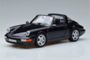 Porsche 911 964 Carrera 4 Targa Bleu Norev 1:18 187340 Métal Moulé
