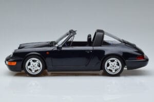 Porsche 911 964 Carrera 4 Targa Bleu Norev 1:18 187340 Métal Moulé — image 5 sur 8