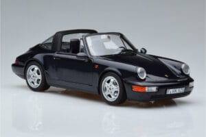 Porsche 911 964 Carrera 4 Targa Bleu Norev 1:18 187340 Métal Moulé — image 6 sur 8