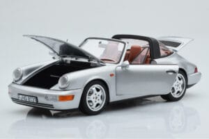 Porsche 911 964 Carrera 4 Targa Polar Argent Norev 1:18 187342 Métal Moulé — image 2 sur 9