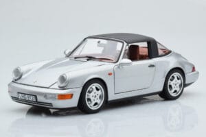 Porsche 911 964 Carrera 4 Targa Polar Argent Norev 1:18 187342 Métal Moulé — image 4 sur 9