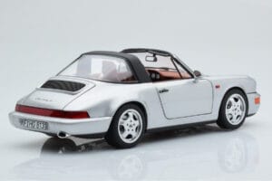 Porsche 911 964 Carrera 4 Targa Polar Argent Norev 1:18 187342 Métal Moulé — image 5 sur 9