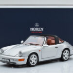 Porsche 911 964 Carrera 4 Targa Polar Argent Norev 1:18 - image 9 of 9