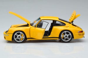 Porsche 911 964 RUF CTR Anniversary Blossom Jaune Almost Real 1:18 880301 Métal Moulé — image 4 sur 8