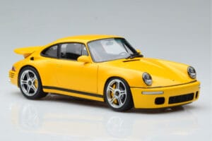 Porsche 911 964 RUF CTR Anniversary Blossom Jaune Almost Real 1:18 880301 Métal Moulé — image 6 sur 8