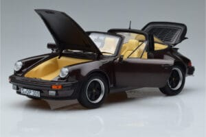 Porsche 911 964 Turbo Targa Marron Norev 1:18 187665 Métal Moulé — image 2 sur 8