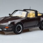 Porsche 911 964 Turbo Targa Marron Norev 1:18 187665 Métal Moulé
