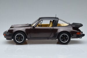 Porsche 911 964 Turbo Targa Marron Norev 1:18 187665 Métal Moulé — image 4 sur 8
