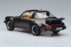 Porsche 911 964 Turbo Targa Marron Norev 1:18 187665 Métal Moulé — image 7 sur 8