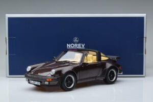 Porsche 911 964 Turbo Targa Marron Norev 1:18 187665 Métal Moulé — image 8 sur 8