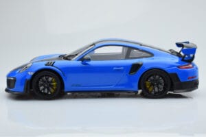 Porsche 911 GT2 RS 991.2 Weissach Package Bleu Jantes Magnésium Noires Minichamps 1:18 153068316 Métal Moulé — image 3 sur 6