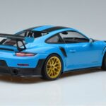 Porsche 911 991.2 GT3 RS Weissach Package Miami Bleu Jantes Or Minichamps 1:18 153068310 Métal Moulé - image 2 of 6