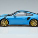 Porsche 911 991.2 GT3 RS Weissach Package Miami Bleu Jantes Or Minichamps 1:18 153068310 Métal Moulé - image 3 of 6