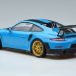 Porsche 911 991.2 GT3 RS Weissach Package Miami Bleu Jantes Or Minichamps 1:18 153068310 Métal Moulé - image 5 of 6