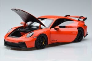 Porsche 911 992 GT3 Orange Norev 1:18 187300 Métal Moulé — image 2 sur 7