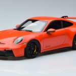 Porsche 911 992 GT3 Orange Norev 1:18 187300 Métal Moulé