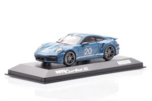 Porsche 911 992 Turbo S Oslo Bleu Minichamps 1:43 WAP0209050N001 Métal Moulé — image 2 sur 4