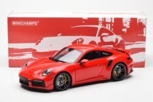Porsche 911 992 Turbo S Sport Design Rouge Minichamps 1:18 113069078 Métal Moulé — image 8 sur 8