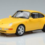 Porsche 911 993 Carrera Jaune Norev 1:18 187596 Métal Moulé