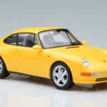 Porsche 911 993 Carrera Jaune Norev 1:18 187596 Métal Moulé - image 4 of 6