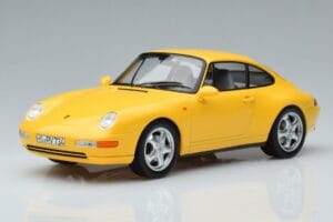 Porsche 911 993 Carrera Jaune Norev 1:18 187596 Métal Moulé