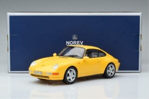 Porsche 911 993 Carrera Jaune Norev 1:18 187596 Métal Moulé — image 6 sur 6