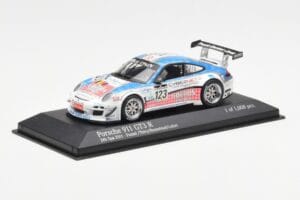 Porsche 911 997 GT3 R Cybernet #123 Fumal / Thiry / Rosenlad / Lefort 24 Hours of Spa 2011 Minichamps 1:43 400118923 Métal Mo — image 2 sur 4