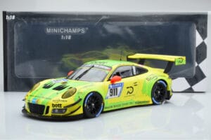 Porsche 911 GT3 R Manthey Racing #911 F. Scherer / K. Estre / R. Dumas / L. Vanthoor / E. Bamber 24 Hours of Nurburgring 2018 — image 6 sur 6