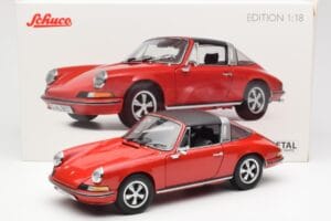 Porsche 911 Targa S Rouge Schuco 1:18 450036200 Métal Moulé — image 9 sur 9