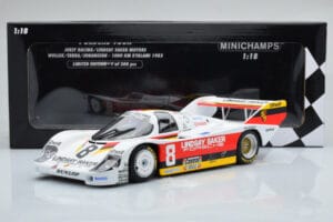 Porsche 956K Lindsay Saker #8 B. Wollek / C. Serra / S. Johansson 1000km Kyalami 1983 Minichamps 1:18 155836698 Métal Moulé — image 6 sur 6