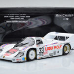 Porsche 956K Liqui Moly Brun Racing #33 H-J. Stuck / H. Grohs / W. Brun 1000km Spa 1983 Minichamps 1:18 - image 6 of 6